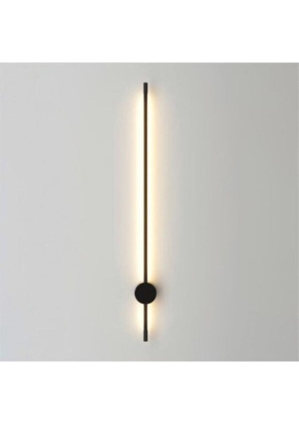Modern dekoratif LED duvar aplik, şık tasarım, siyah renk, alüminyum materyal, E27 duy