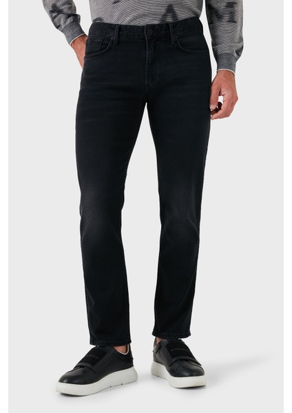 Pamuk Karışımlı Regular Fit Düz Paça Jeans Erkek Kot Pantolon 6D1J06 1D96Z 0006