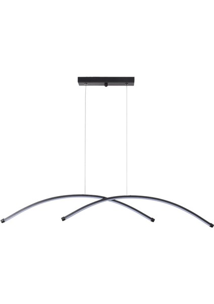 Zeyna Modern Tasarım Yatak Odası - Salon - Mutfak Siyah Renk Beyaz Ledli 2 Li LED Avize fiyatları