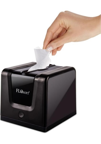 Modern Peçetelik, Dekoratif Peçete Dispenseri ve Düzenleyicisi F290 Siyah