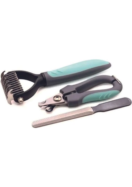 3lü Set Kalite Evcil Hayvan Kedi Köpek Kıtık Açıcı ve Tırnak Bakım Seti