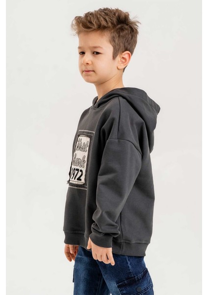 Kapüşonlu Pamuk Erkek Çocuk Sweatshirt fiyatları