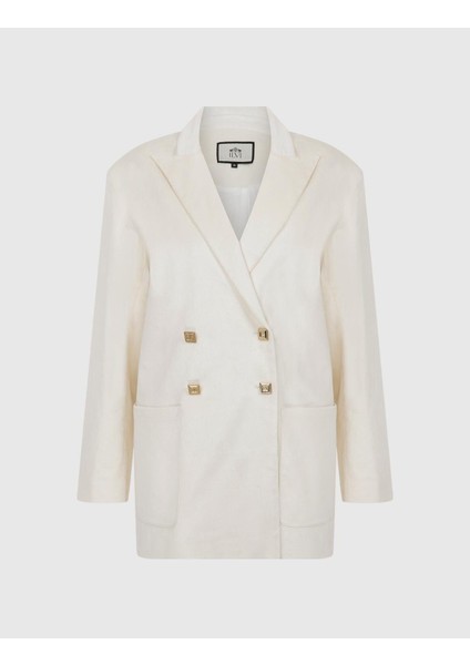 Petro Kadın Ekru Oversıze Ceket modelleri