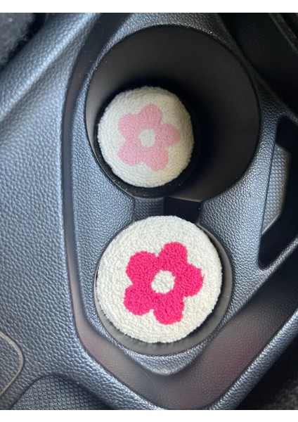 Punch Nakışı 2li Araba Bardak Altlığı / Car Coaster fırsatları