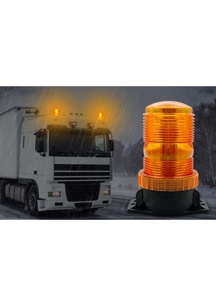 7 Fonksiyonlu Tepe Lambası Çakarlı Mıknatıslı Dikey Model 12-30V Turuncu / LAIK537 fiyatları