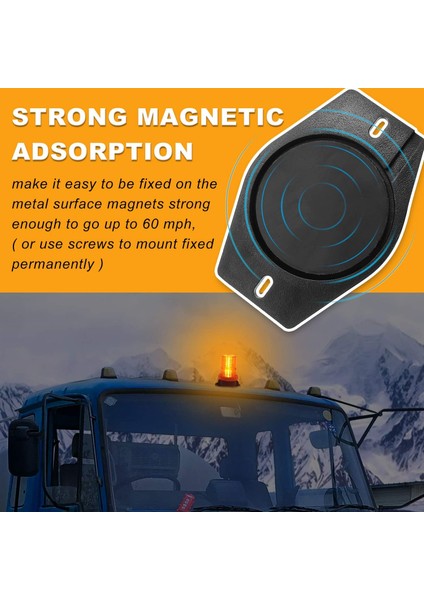 7 Fonksiyonlu Tepe Lambası Çakarlı Mıknatıslı Dikey Model 12-30V Turuncu / LAIK537 indirimleri