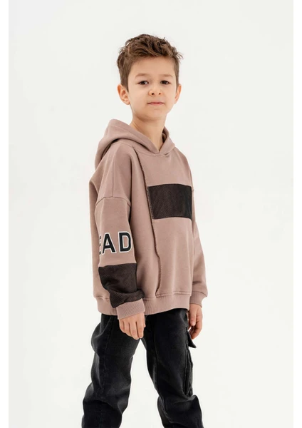 Gold Class Kidswear Kapüşonlu Ribanalı Pamuk Erkek Çocuk Sweatshirt