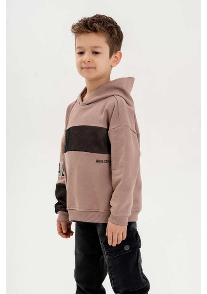 Kapüşonlu Ribanalı Pamuk Erkek Çocuk Sweatshirt fiyatları