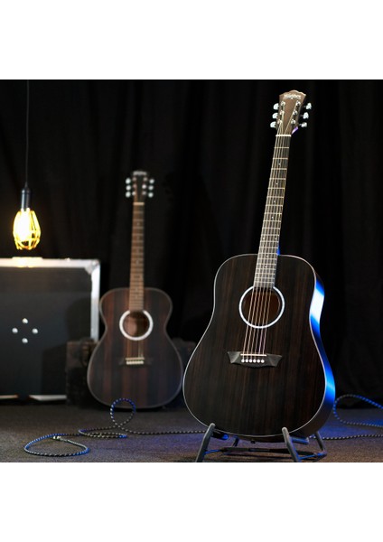 Dfed Deep Forest Ebony D Akustik Gitar