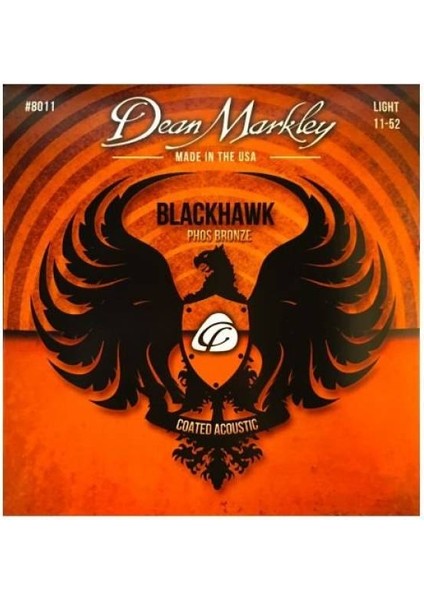 Dean Markley 8011 Blackhawk 11-52 Phosphor Akustik Gitar Tel Seti