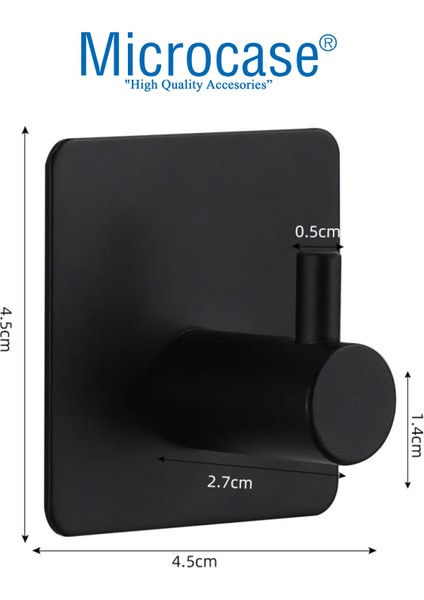 Yapışkanlı Metal Banyo Mutfak Eşya Havlu Vb. Ürün Askılığı -AL4619 2 Adet