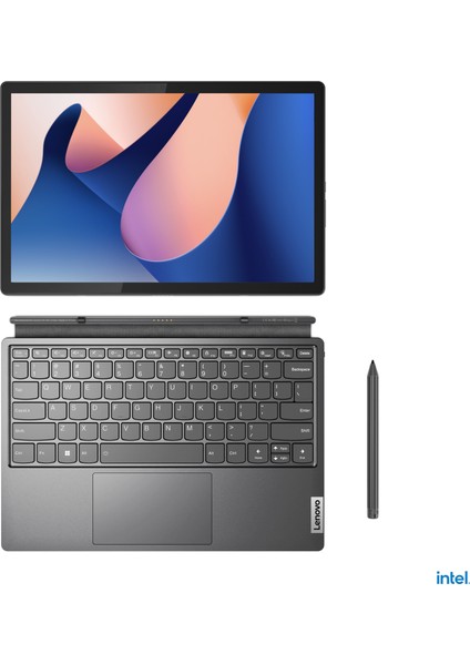 Ideapad Duet 5 12IRU8 Intel Core I7 1355U 16GB 1 Tb SSD 12.4" 2.5k (2560X1600) W11PRO Ikisi Bir Arada Bilgisayar 83B30048TX P6 + Lenovo B210 15.6" Siyah Çanta Hediyeli