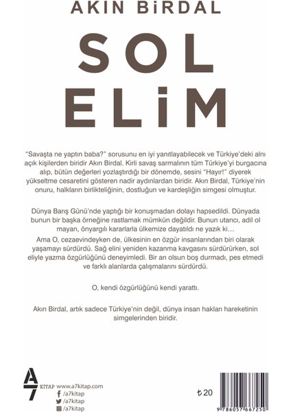 Sol Elim - Akın Birdal - Akın Birdal fiyatları