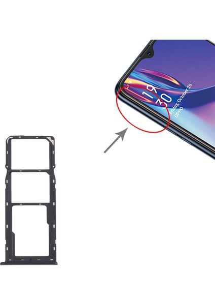 Oppo A12 CPH2083 Için Tepsi+Mikro Sd Kart Tepsisi (Yurt Dışından)
