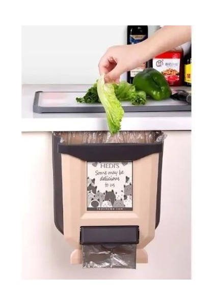 Katlanabilir Askılı Çöp Kovası 9 Lt.