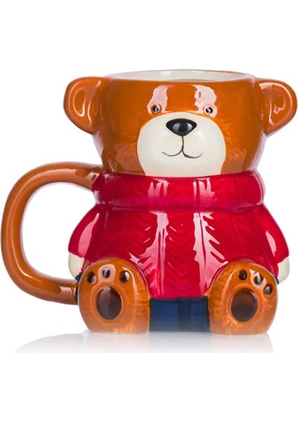 Kahverengi Ayı Teddy Figürlü Seramik Kupa 520 cl fırsatları