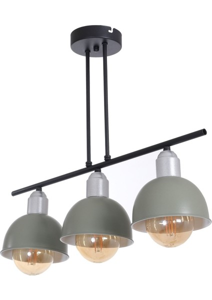 Yeşil Modern 3'lü Metal Aydınlatma Seti, Salon, Yatak Odası ve Mutfak İçin Şık Tasarım