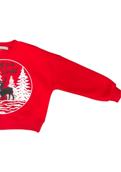 Kız Çocuk Kış Temalı Sweatshirt fiyatları