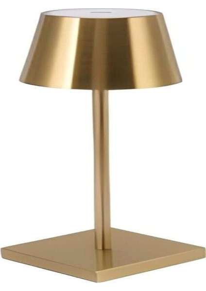 Dokunmatik Gold Dekoratif Metal Şarjlı LED Masa Lambası Cata Istanbul CT-8437