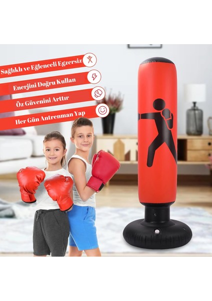 Hook Şişme Boks Torbası 120 cm Çocuk Şişme Boks Torbası For Kids