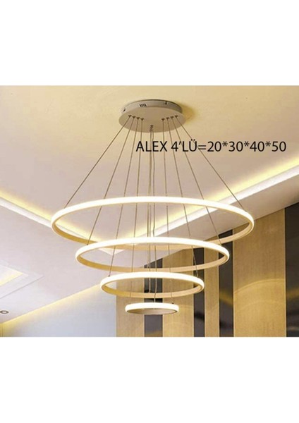 Meyz 4lü Ledli Avize