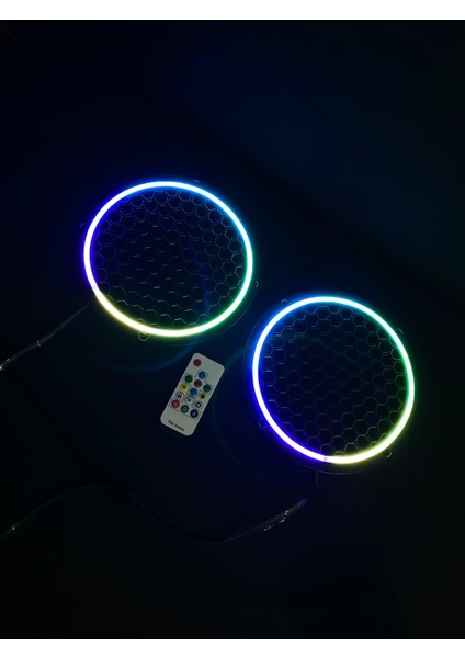 Pixel Kayar LED Midrange Kapağı 1 Takım 20 cm 2 Adet Pixel Kayar LED Kapak + Kumanda Modül