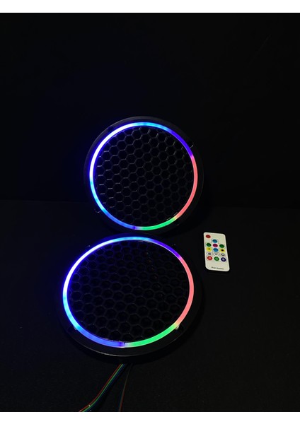 Pixel Kayar LED Midrange Kapağı 1 Takım 20 cm 2 Adet Pixel Kayar LED Kapak + Kumanda Modül