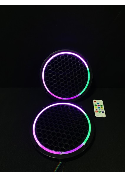 Pixel Kayar LED Midrange Kapağı 1 Takım 20 cm 2 Adet Pixel Kayar LED Kapak + Kumanda Modül