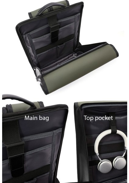 Erkek Yeşil Kumaş Sırt Çantası 24WBD30156F indirimleri