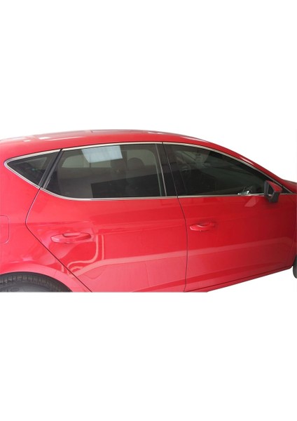 Seat Leon 3 5f Cam Çerçevesi 14 Prç Krom 2013 ve Sonrası