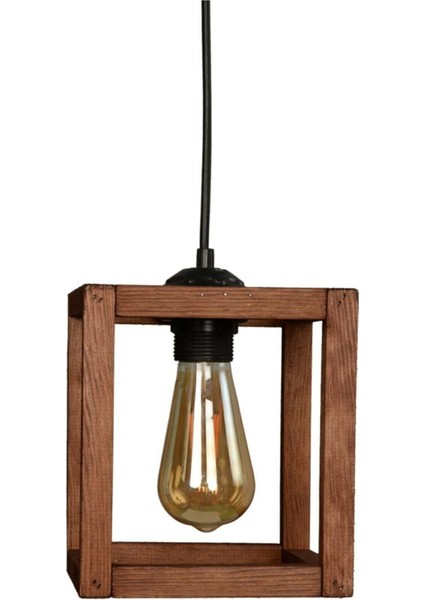 Şık modern ahşap avize, doğal sıcak aydınlatma, zarif tasarım, 1 başlık, rustik model fiyatları