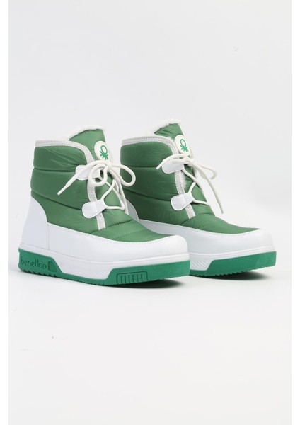 Benetton® | BN-50036 - 3256 Yesil Beyaz - Kadın Bot fiyatları