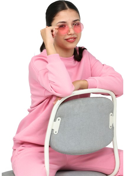 Kız Çocuk 3 Iplik Şardonlu Içi Pamuklu Basic Bisiklet Yaka Eşofman Takımı fiyatları