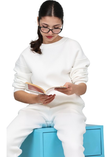 Kız-Erkek Çocuk 3 Iplik Şardonlu Içi Pamuklu Basic Bisiklet Yaka Eşofman Takımı modelleri