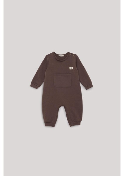 Erkek Bebek Kahverengi Tulum