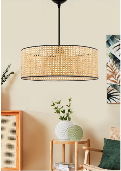 E x clusive Rattan 50 cm Büyük Boy Sarkıt Avize