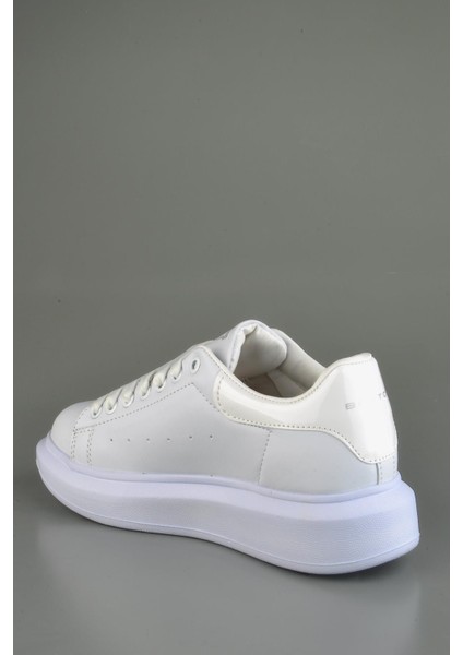 Alex Kalın Taban Beyaz Taban Beyaz Spor Ayakkabı Beyaz Bestoff modelleri