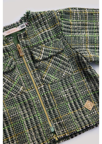 Bg Store Kız Bebek Ekose Ceket modelleri