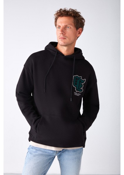 Caldera Relaxed Oversize Siyah Sweatshirt modelleri