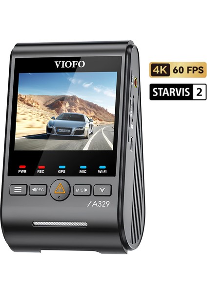 A329 4K Hdr Sony Starvis 2 Sensörlü Wi-Fi 6 SSD Destekli Gps'li Araç Kamerası