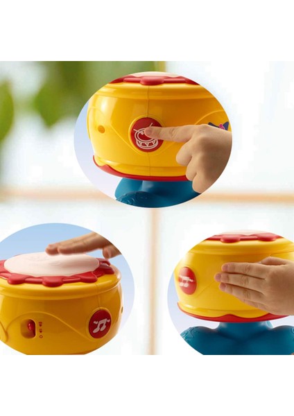 Sesli Işıklı I Kaya Davul I Pilli Sarı Müzik Aleti Eğitici Eğlenceli I Bebek Çocuk Oyuncak fırsatları