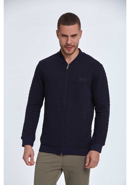 Blanca Fermuarlı Erkek Sweatshirt Lacivert