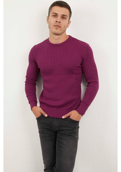 Karl Bisiklet Yaka Erkek Kazak Pembe fiyatları