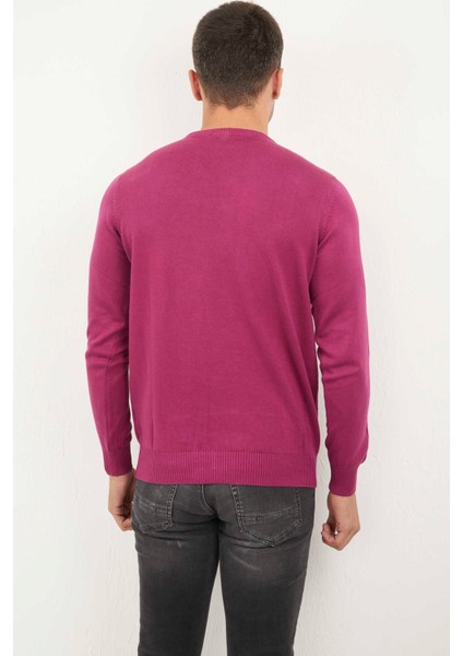 Hugo Bisiklet Yaka Erkek Triko Kazak Pembe fırsatları