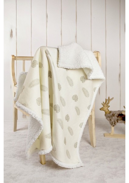 Fluffy Bebek Battaniyesi 80 x 100 cm Melis Koyun Tüyü Battaniye