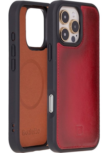 Apple iPhone 16 Pro Uyumlu, Hakiki Deri, El Yapımı, Cüzdanlı Kılıf, Kiraz Çiçeği