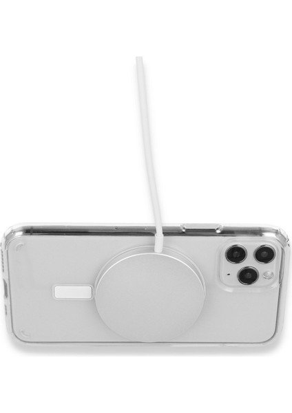 iPhone 16 Pro Max Kılıf Magneticsafe Şeffaf Silikon - Şeffaf