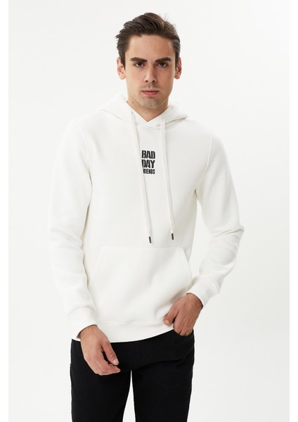 Esw 2770-Y Kapşonlu 3 Iplik Şardonlu Erkek Sweat