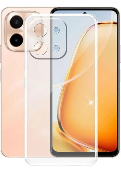 Vivo Y28 Kılıf Lüx Şeffaf Silikon