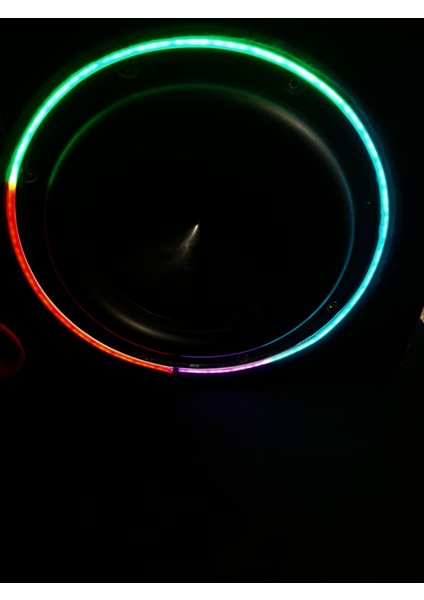 38CM Bas Çevresi Pixel Neon LED 12 Renkli 358 Modlu Kayar Ledli Magic Neon LED + Kumanda Modül